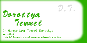 dorottya temmel business card